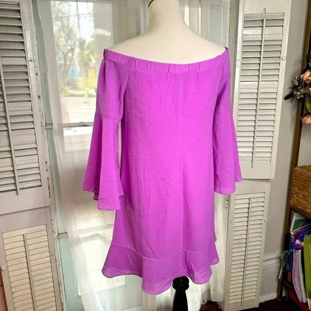 Halston NWT Off the Shoulder Dress - Picture 6 of 10